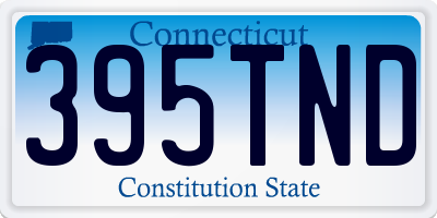 CT license plate 395TND