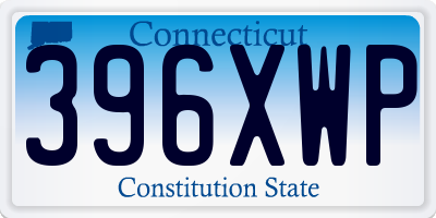 CT license plate 396XWP