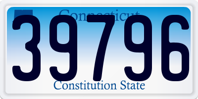 CT license plate 39796