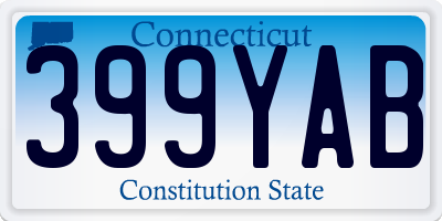 CT license plate 399YAB