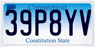 CT license plate 39P8YV