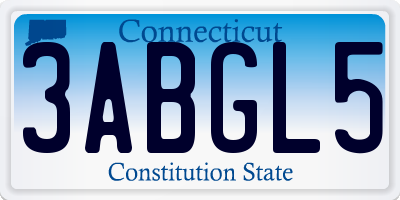 CT license plate 3ABGL5