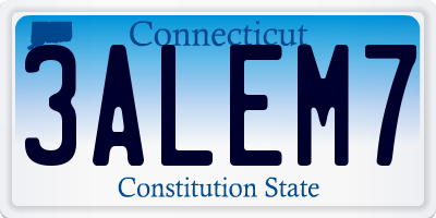 CT license plate 3ALEM7