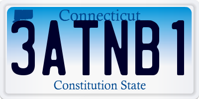 CT license plate 3ATNB1