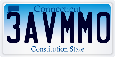 CT license plate 3AVMM0