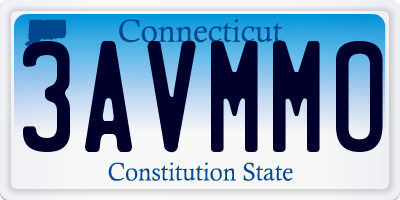 CT license plate 3AVMMO