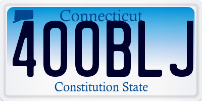 CT license plate 400BLJ