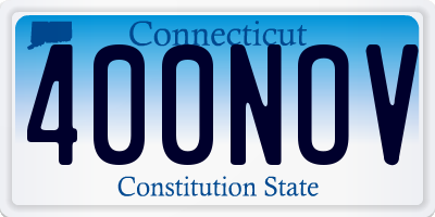 CT license plate 400NOV