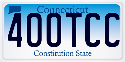 CT license plate 400TCC