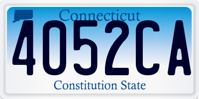 CT license plate 4052CA