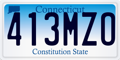 CT license plate 413MZO