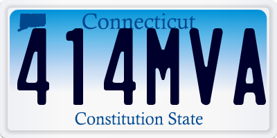 CT license plate 414MVA