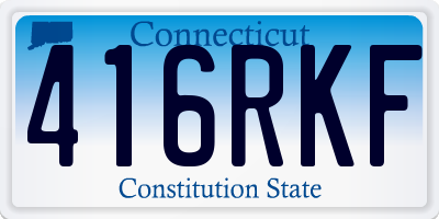 CT license plate 416RKF