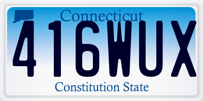 CT license plate 416WUX