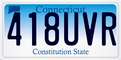 CT license plate 418UVR