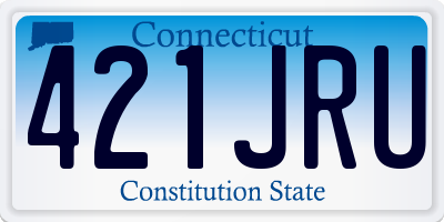 CT license plate 421JRU