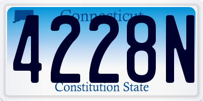 CT license plate 4228N