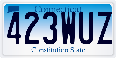 CT license plate 423WUZ