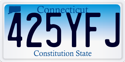 CT license plate 425YFJ