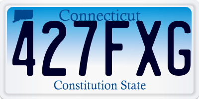 CT license plate 427FXG