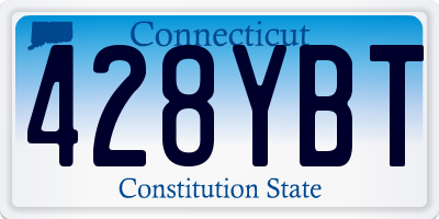 CT license plate 428YBT