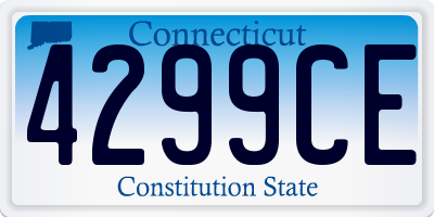 CT license plate 4299CE