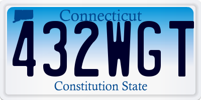 CT license plate 432WGT