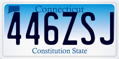 CT license plate 446ZSJ