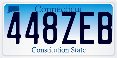 CT license plate 448ZEB