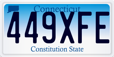 CT license plate 449XFE