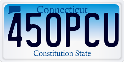 CT license plate 450PCU