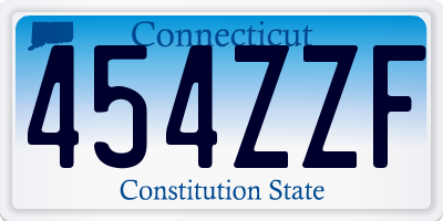 CT license plate 454ZZF