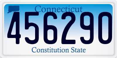 CT license plate 456290