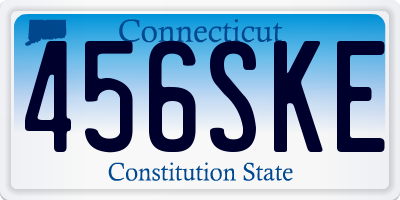 CT license plate 456SKE