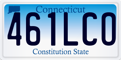 CT license plate 461LCO