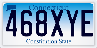 CT license plate 468XYE