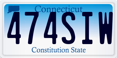 CT license plate 474SIW