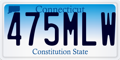 CT license plate 475MLW