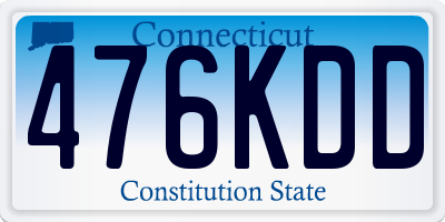 CT license plate 476KDD