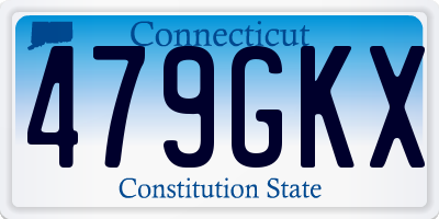 CT license plate 479GKX