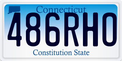 CT license plate 486RHO