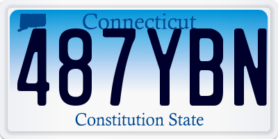 CT license plate 487YBN