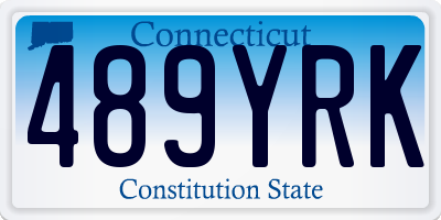 CT license plate 489YRK