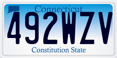 CT license plate 492WZV