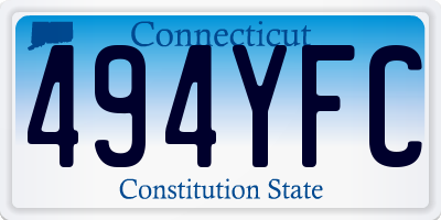 CT license plate 494YFC