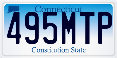 CT license plate 495MTP