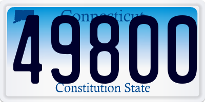 CT license plate 49800