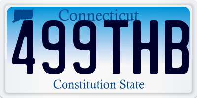 CT license plate 499THB