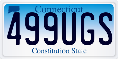 CT license plate 499UGS