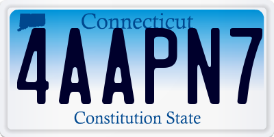 CT license plate 4AAPN7